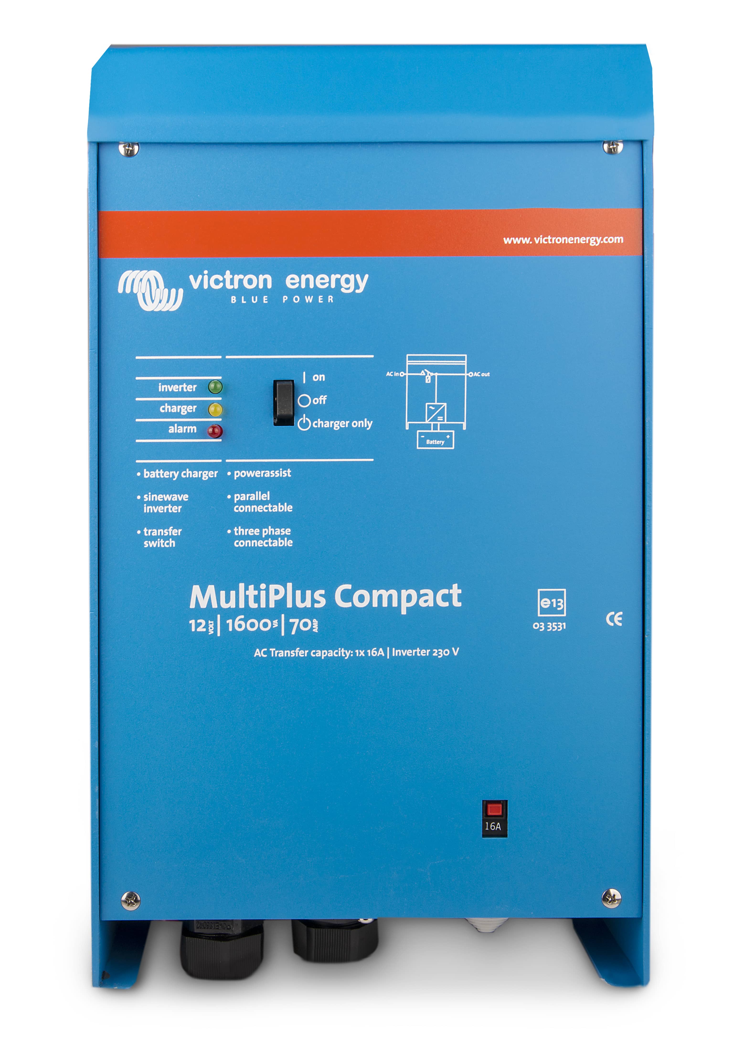 MultiPlus Compact 12V 1600VA (front) thumbnail