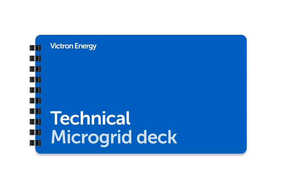 Moder registrator z naslovom Tehnična predstavitev Microgrid