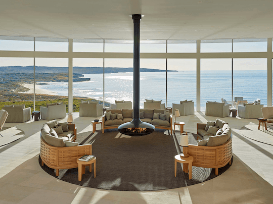 Southern Ocean Lodge …after the bush fire