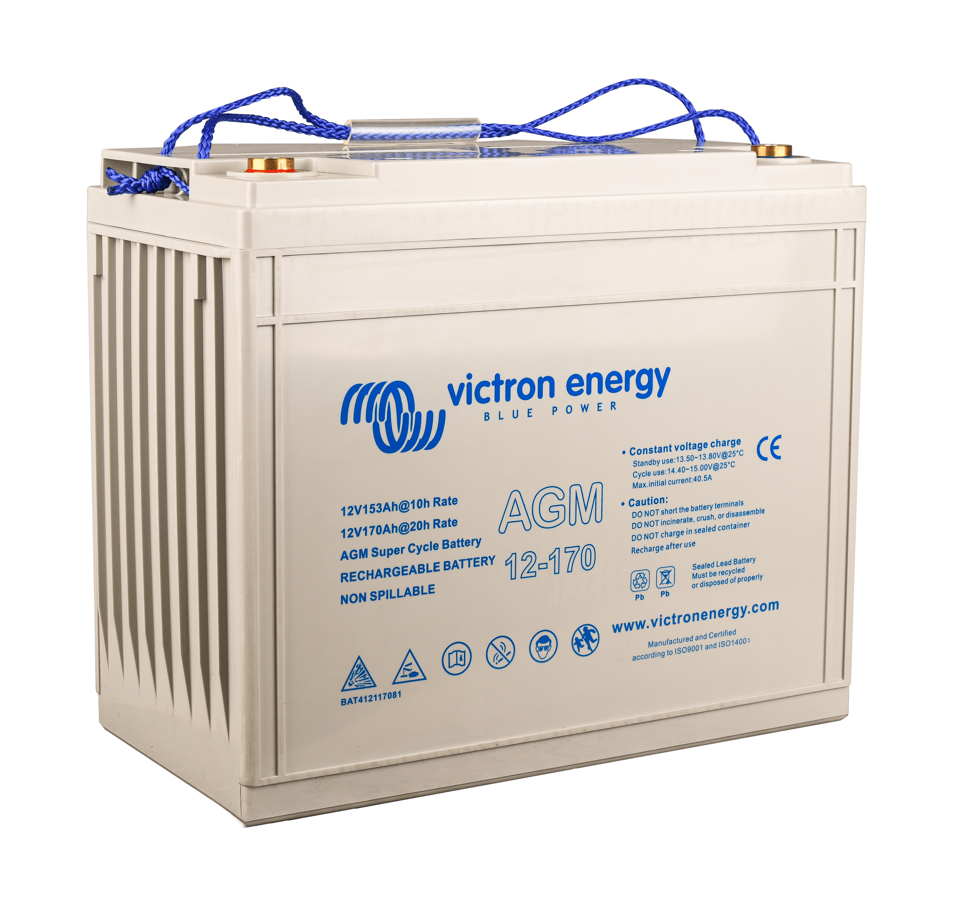 AGM Super Cycle Battery 12V 170Ah (right)  thumbnail