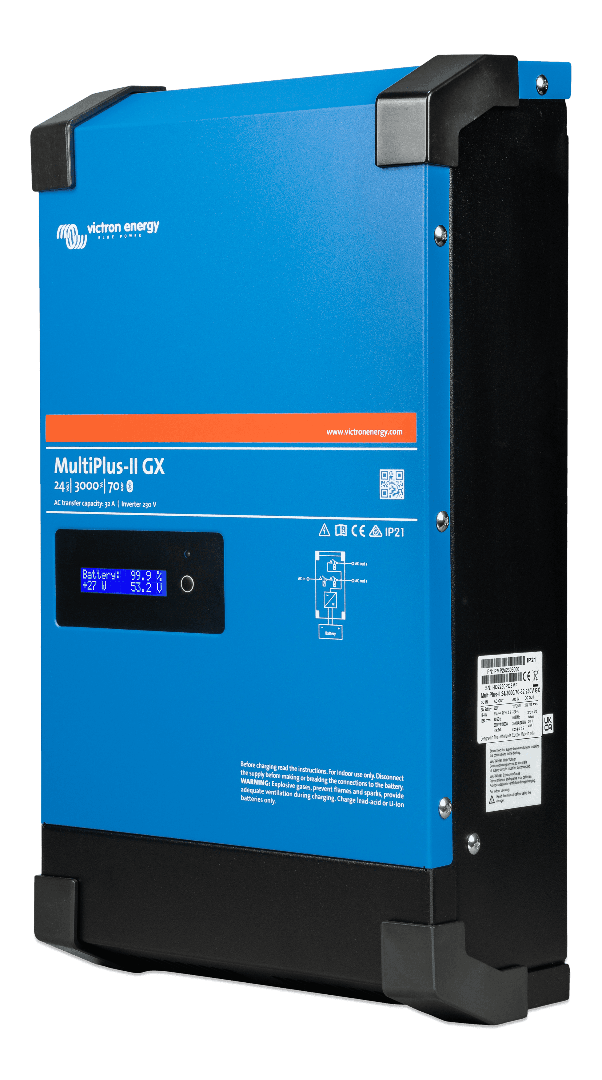 MultiPlus-II 24V 3kVA 70-32 230V GX (left) thumbnail