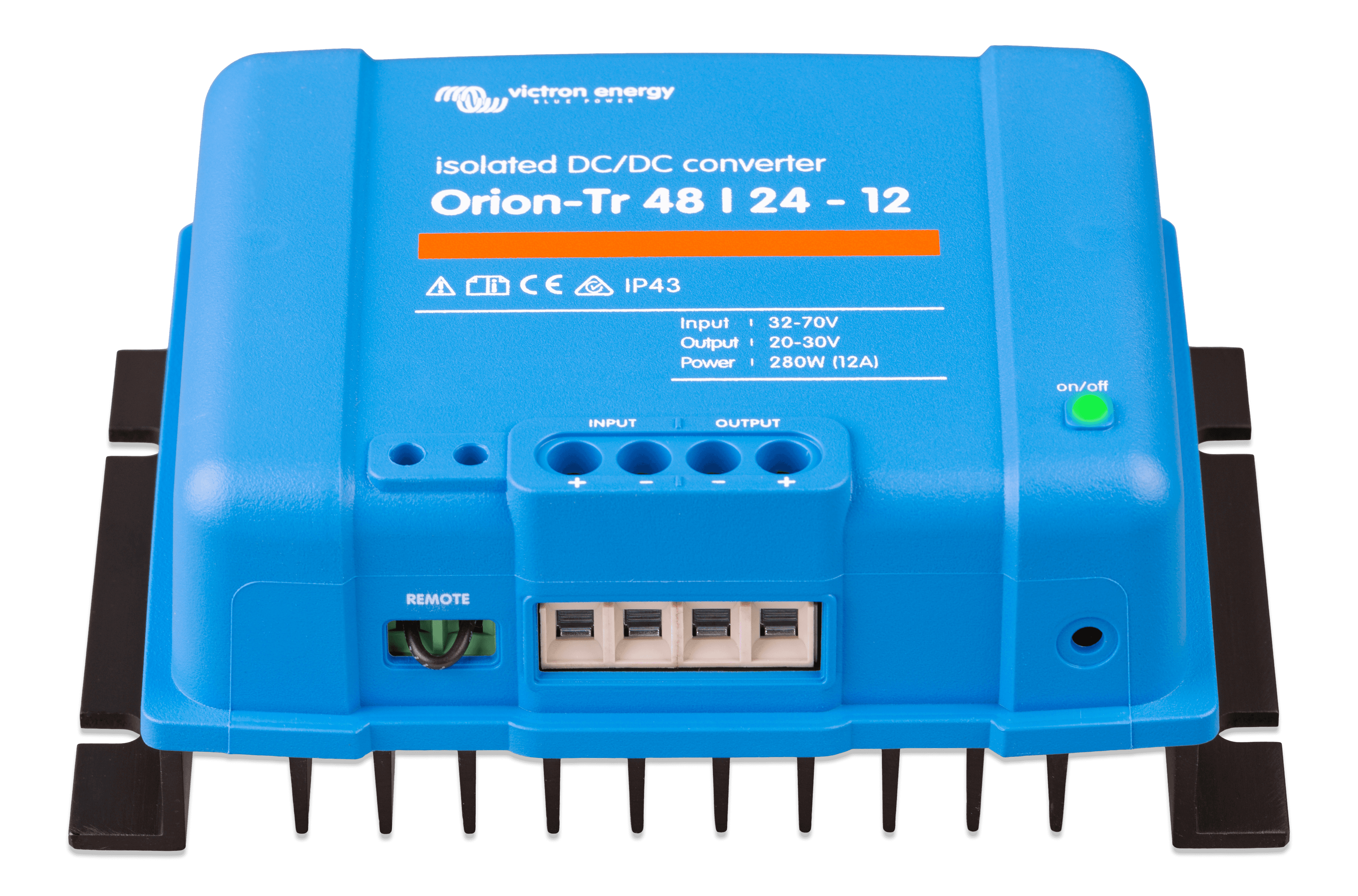 Orion-Tr 48/24-12A (280W) Isolated DC-DC converter (front2)  thumbnail
