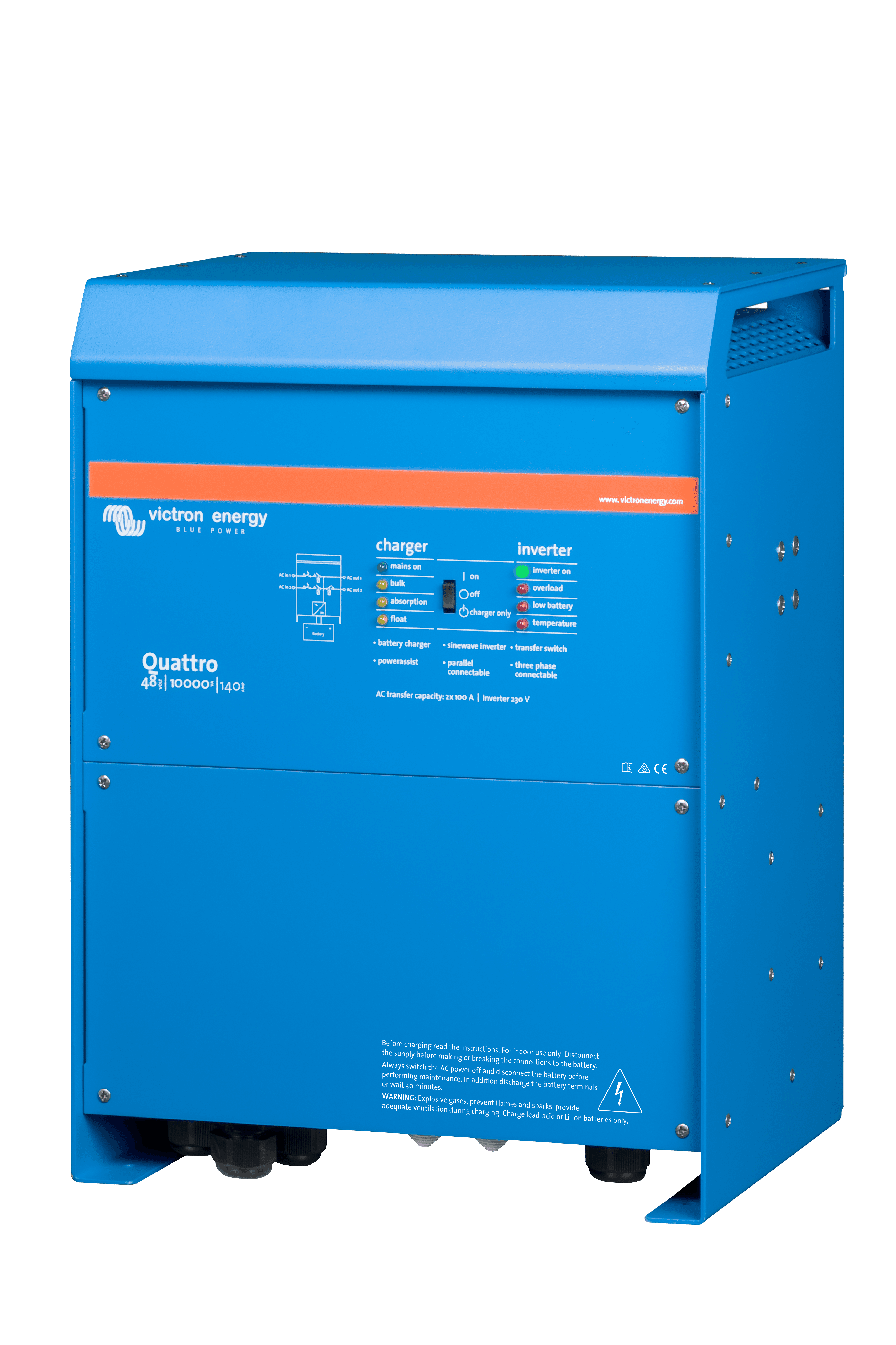 Quattro 48V 10000VA 140A 230V (left) thumbnail