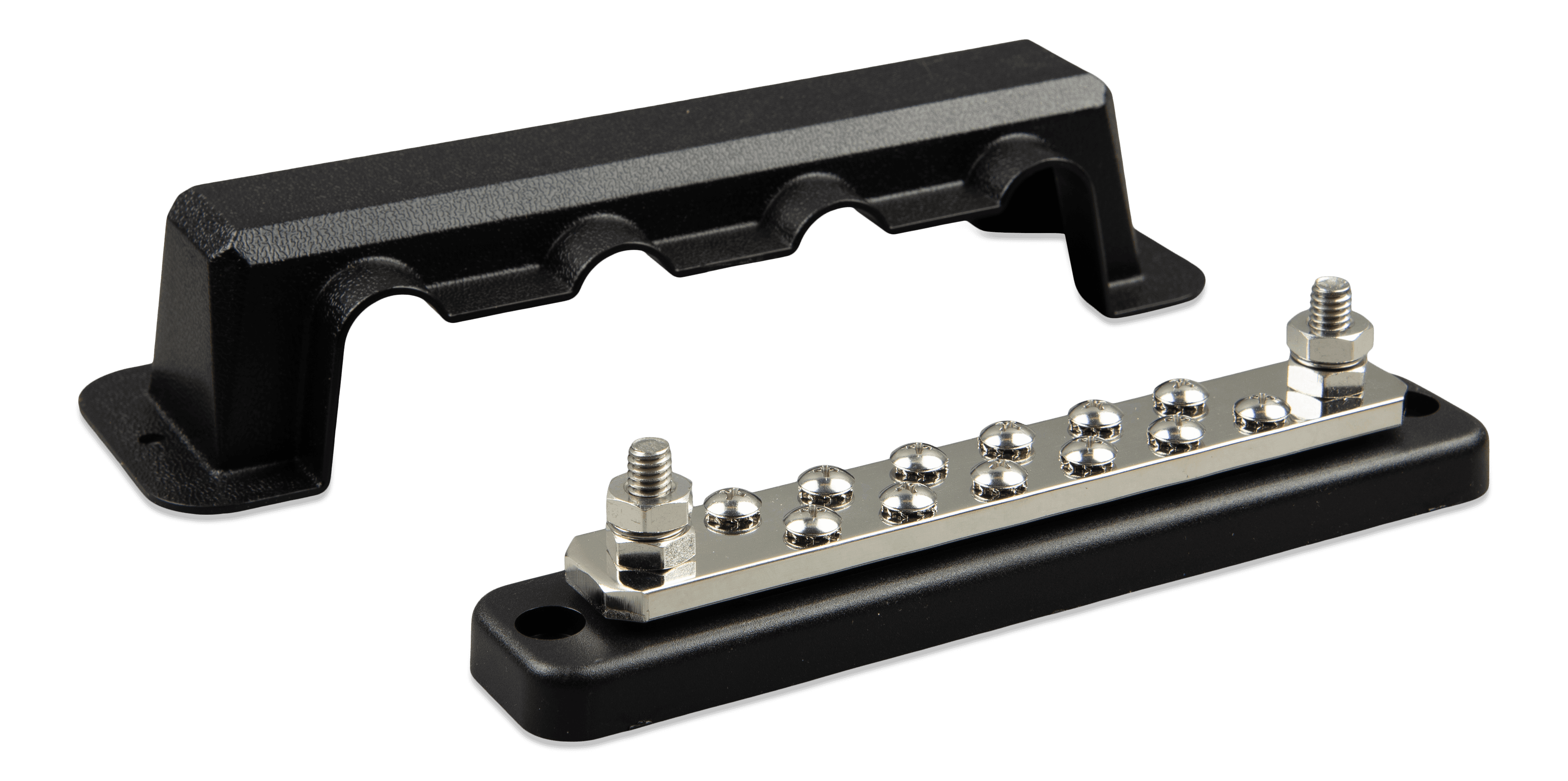 Busbar 250A 2P with 12 screws +cover (left with cover)  thumbnail